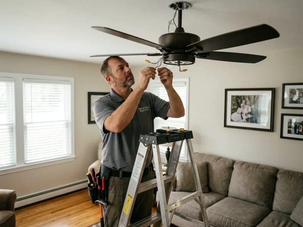 Ceiling Fan Installation in Raleigh, NC